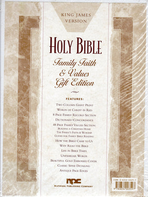 Family Faith and Values Bible,Used