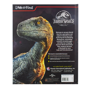 Jurassic World Look and Find Activity Book  PI Kids,Used