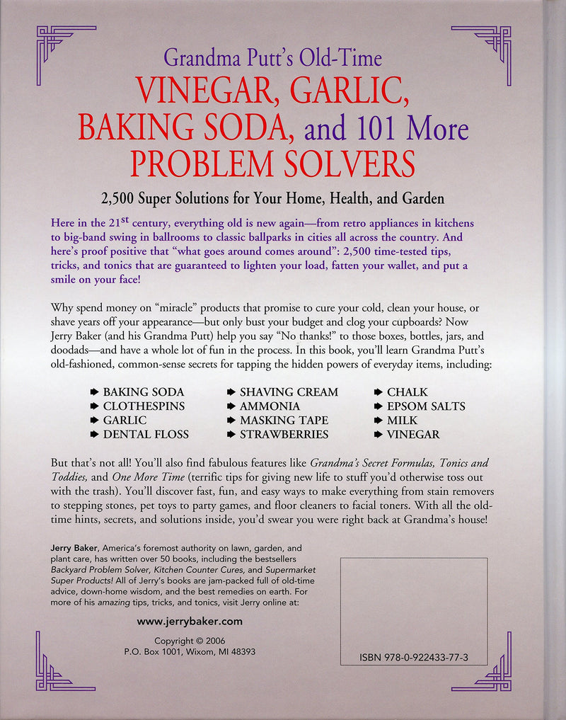Grandma Putt's OldTime Vinegar, Garlic, Baking Soda, and 101 More Problem Solvers: 2,500 Super Solutions for Your Home, Health,,Used