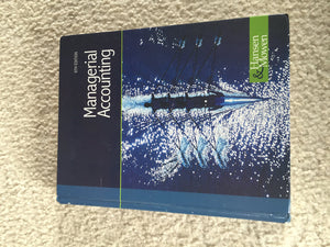 MANAGERIAL ACCOUNTING (Available Titles CengageNOW),New