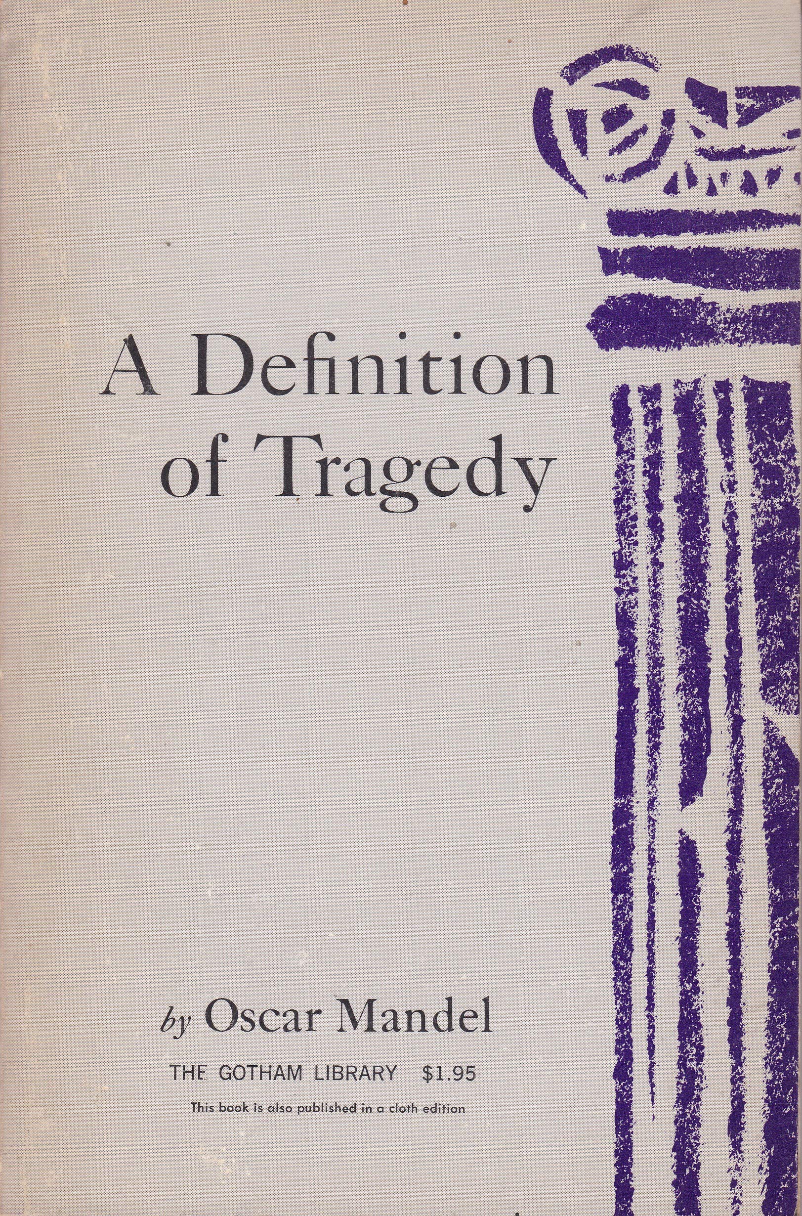 A Definition of Tragedy,Used