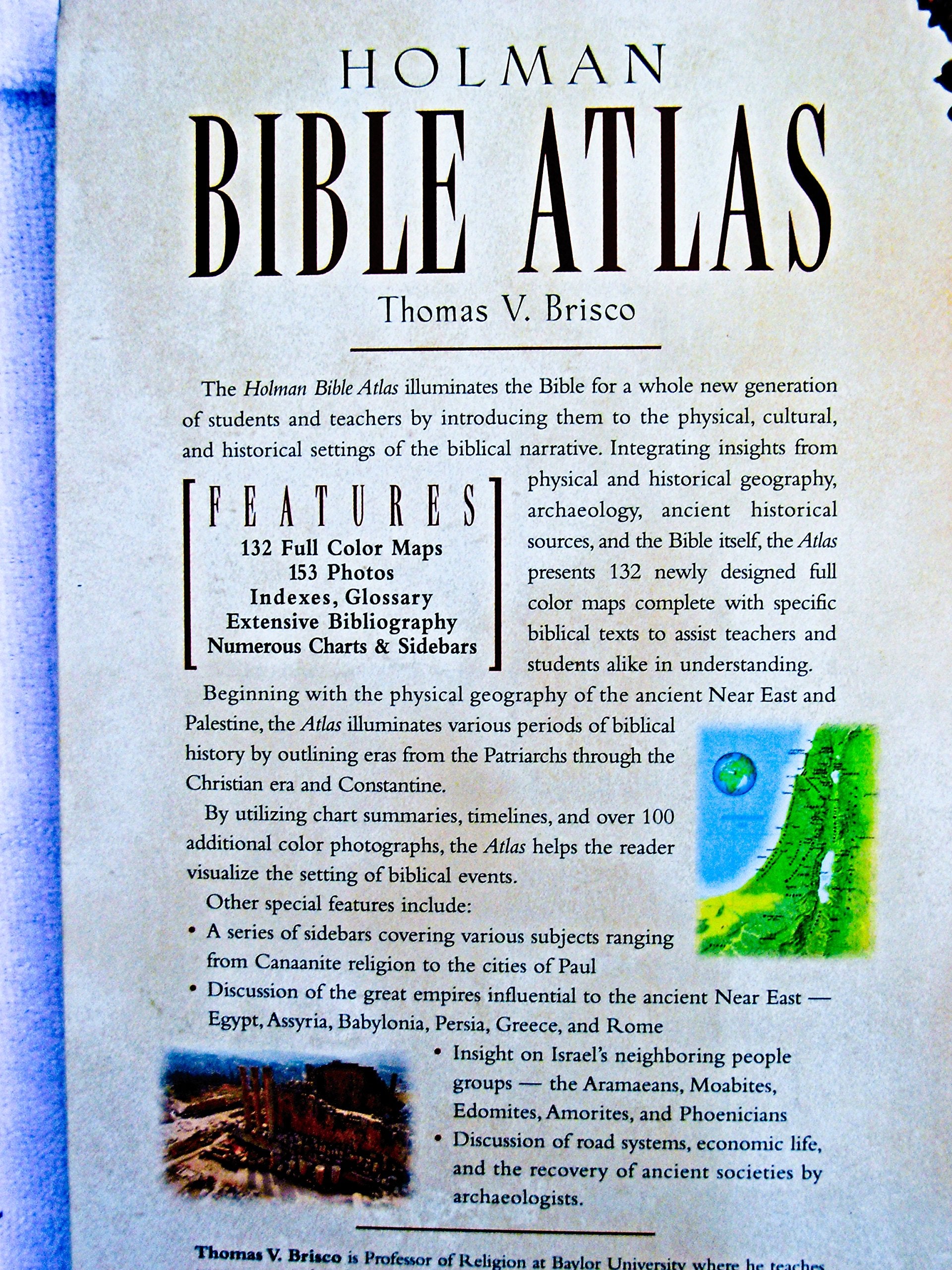 Holman Bible Atlas: A Complete Guide To The Expansive Geography Of Biblical History