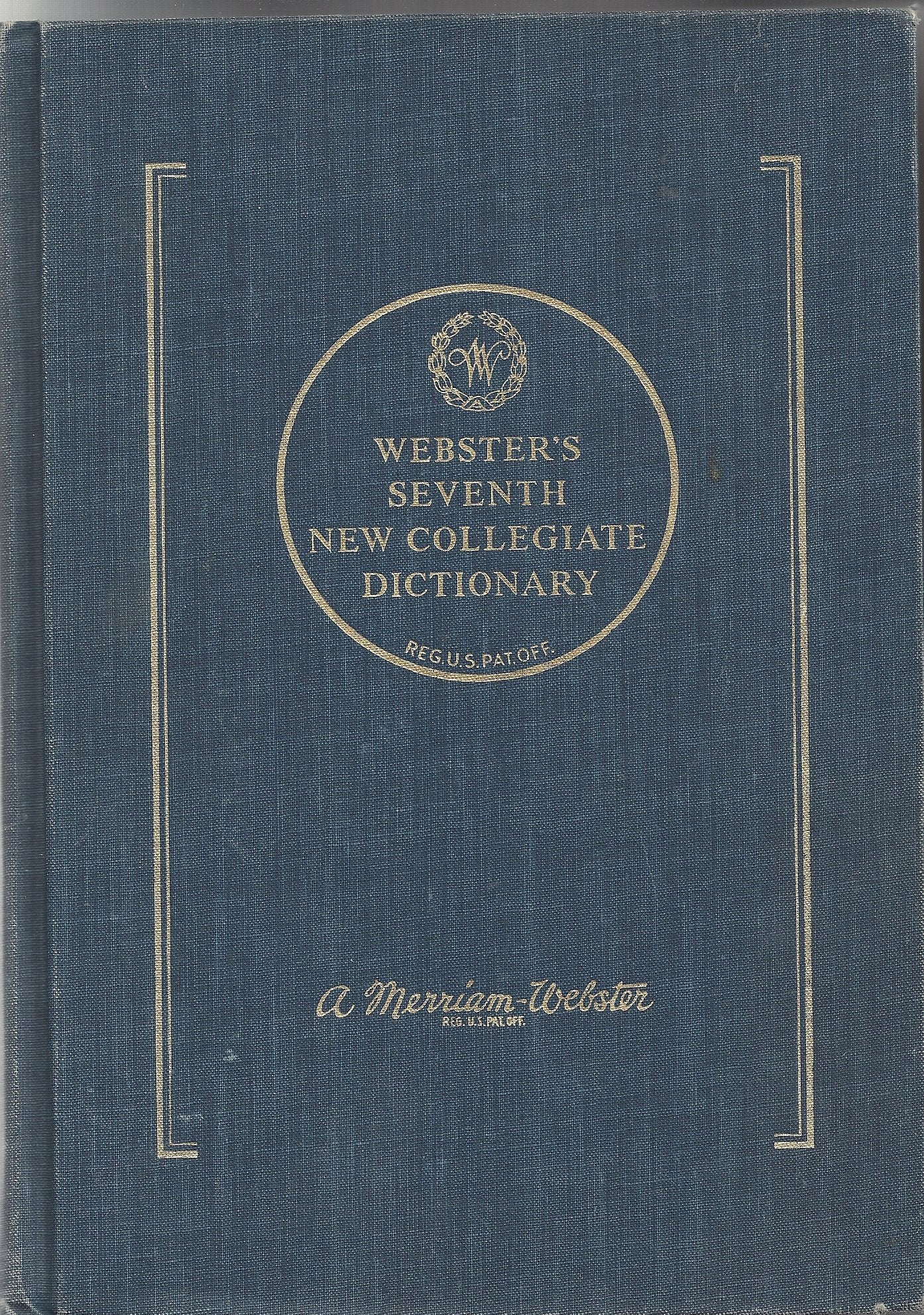 Webster's Seventh New Collegiate Dictionary,Used