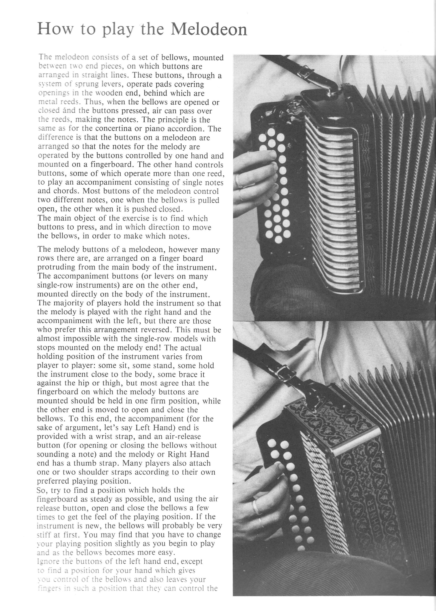 Handbook For Melodeon (Accordion/Melodeon),Used