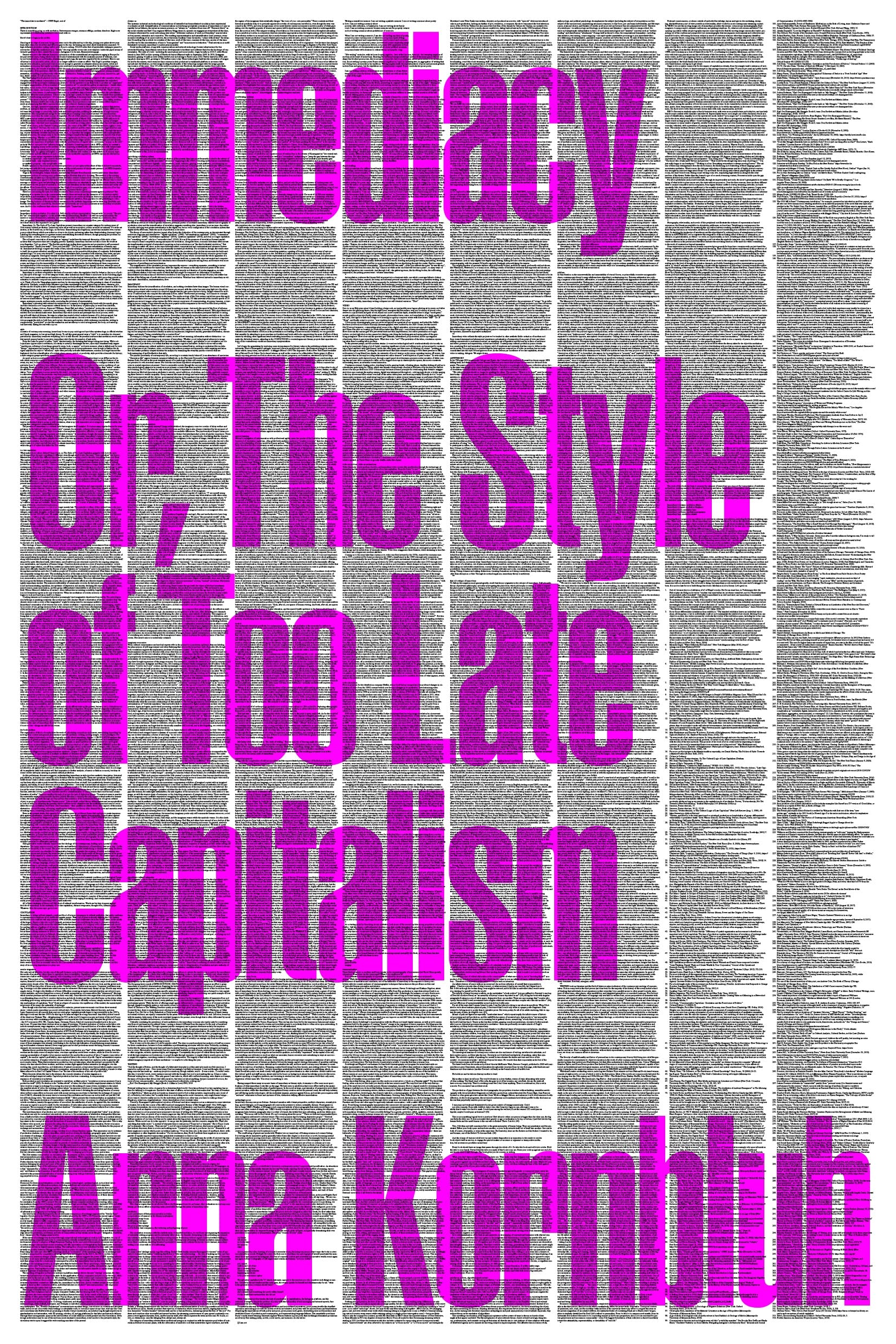 Immediacy: Or, The Style Of Too Late Capitalism,Used
