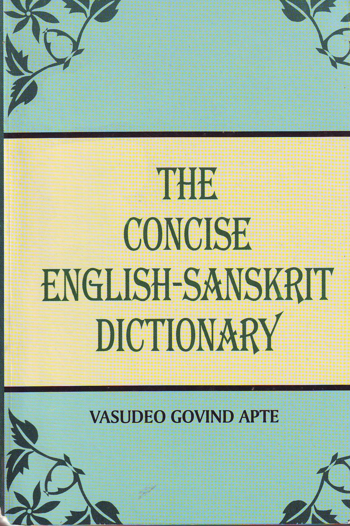 Concise English Sanskrit Dictionary