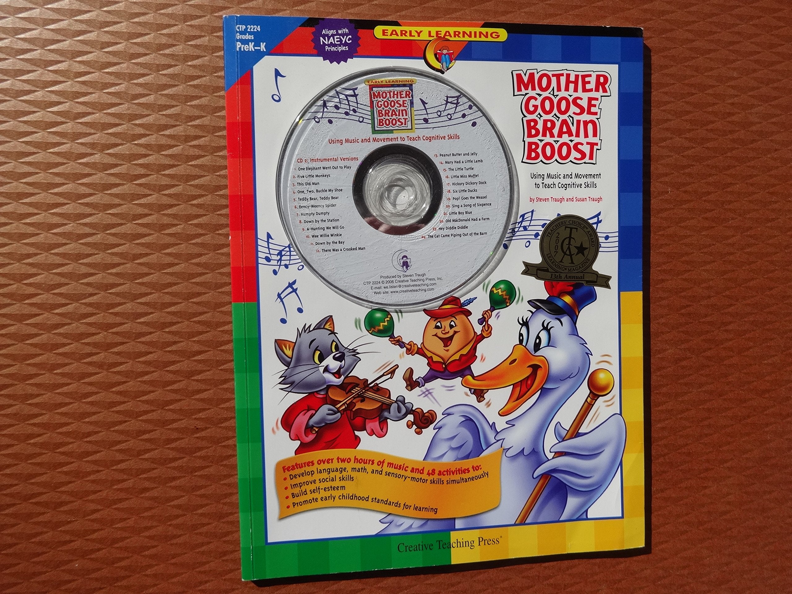 Mother Goose Brain Boost: Using Music and Movement to Teach Cognitive Skills (Early Learning),Used
