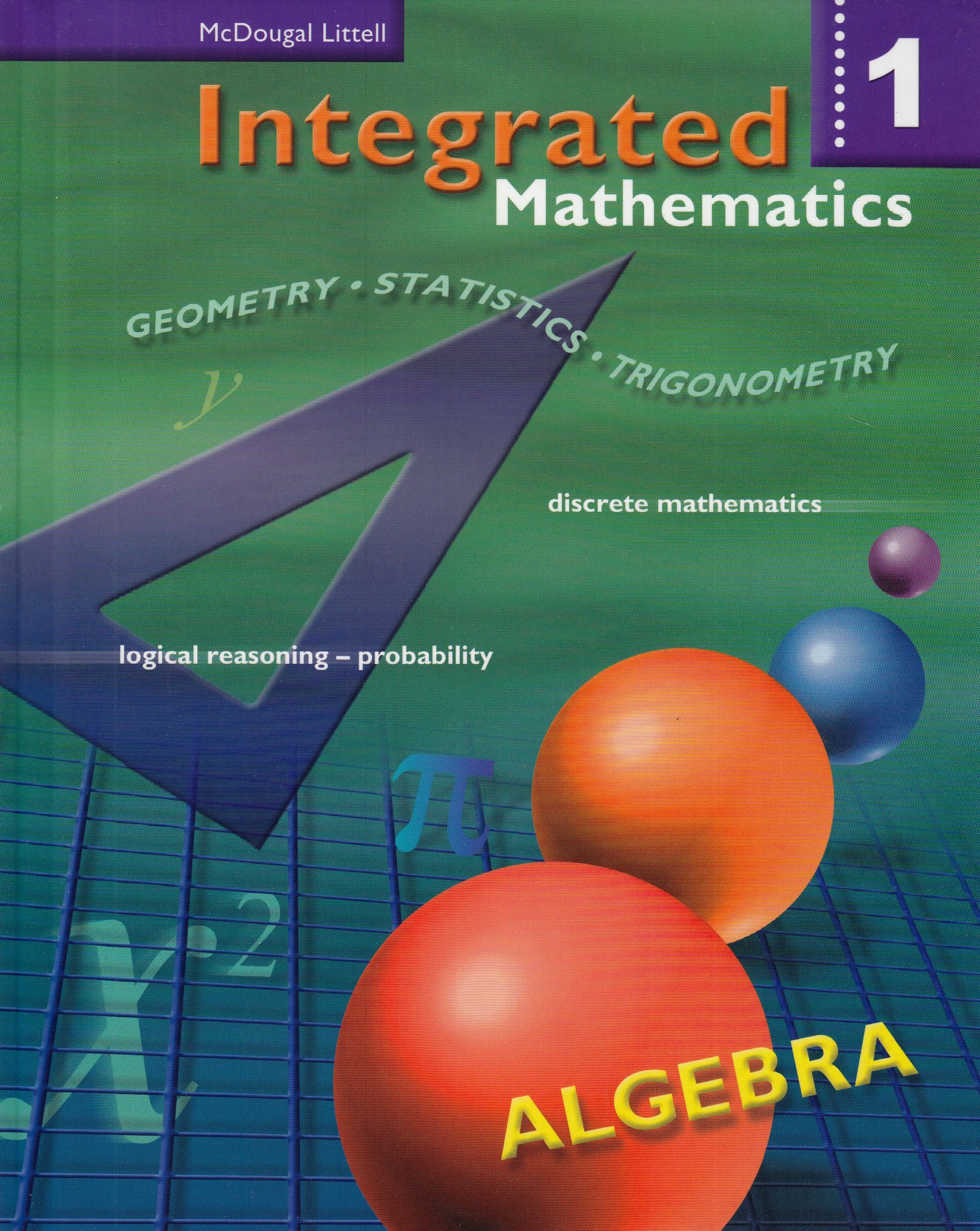 Integrated Mathematics, Grades 812 Book 1: Mcdougal Littell Integrated Math,New