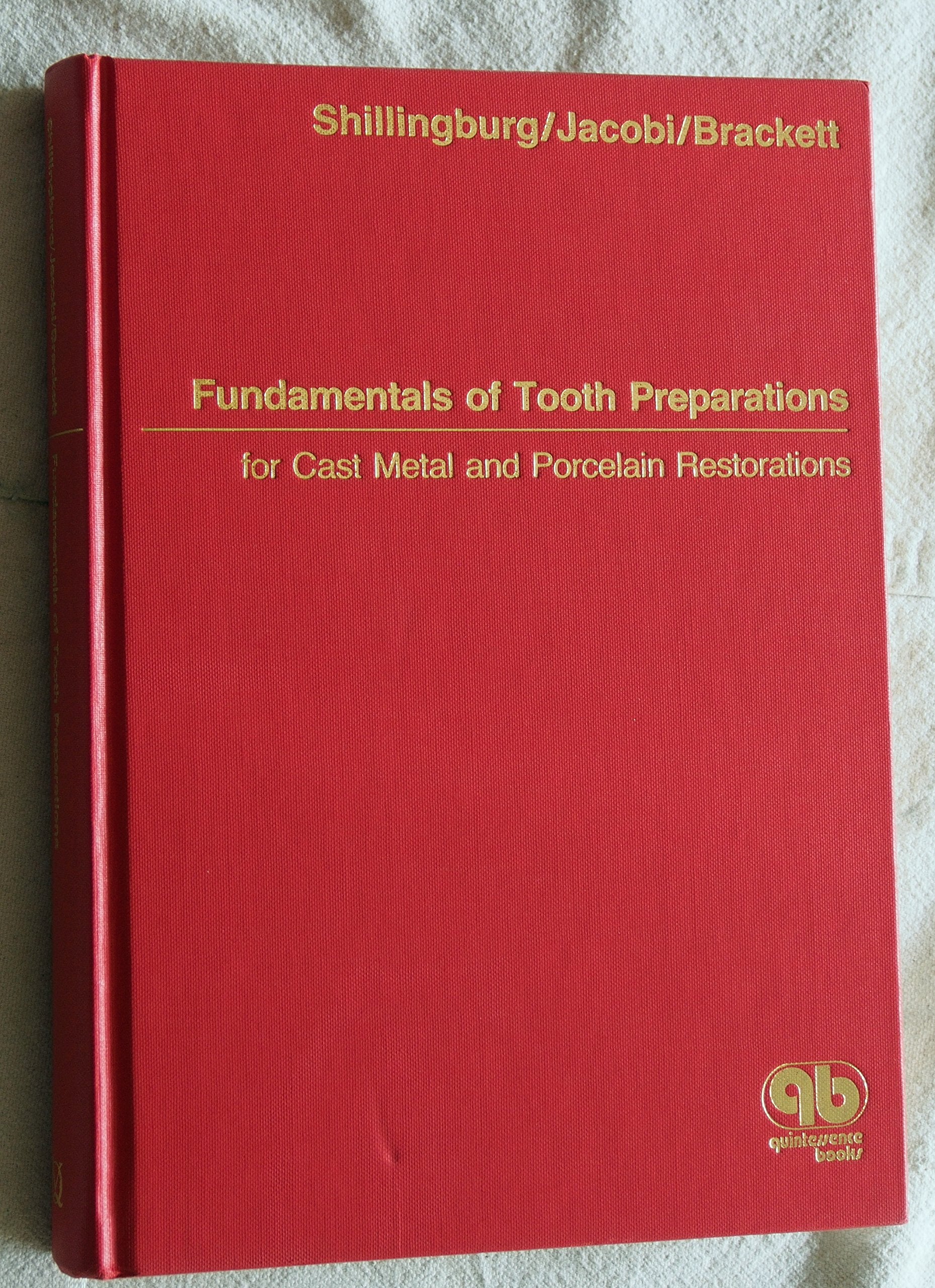 Fundamentals Of Tooth Preparations For Cast Metal And Porcelain Restorations,New