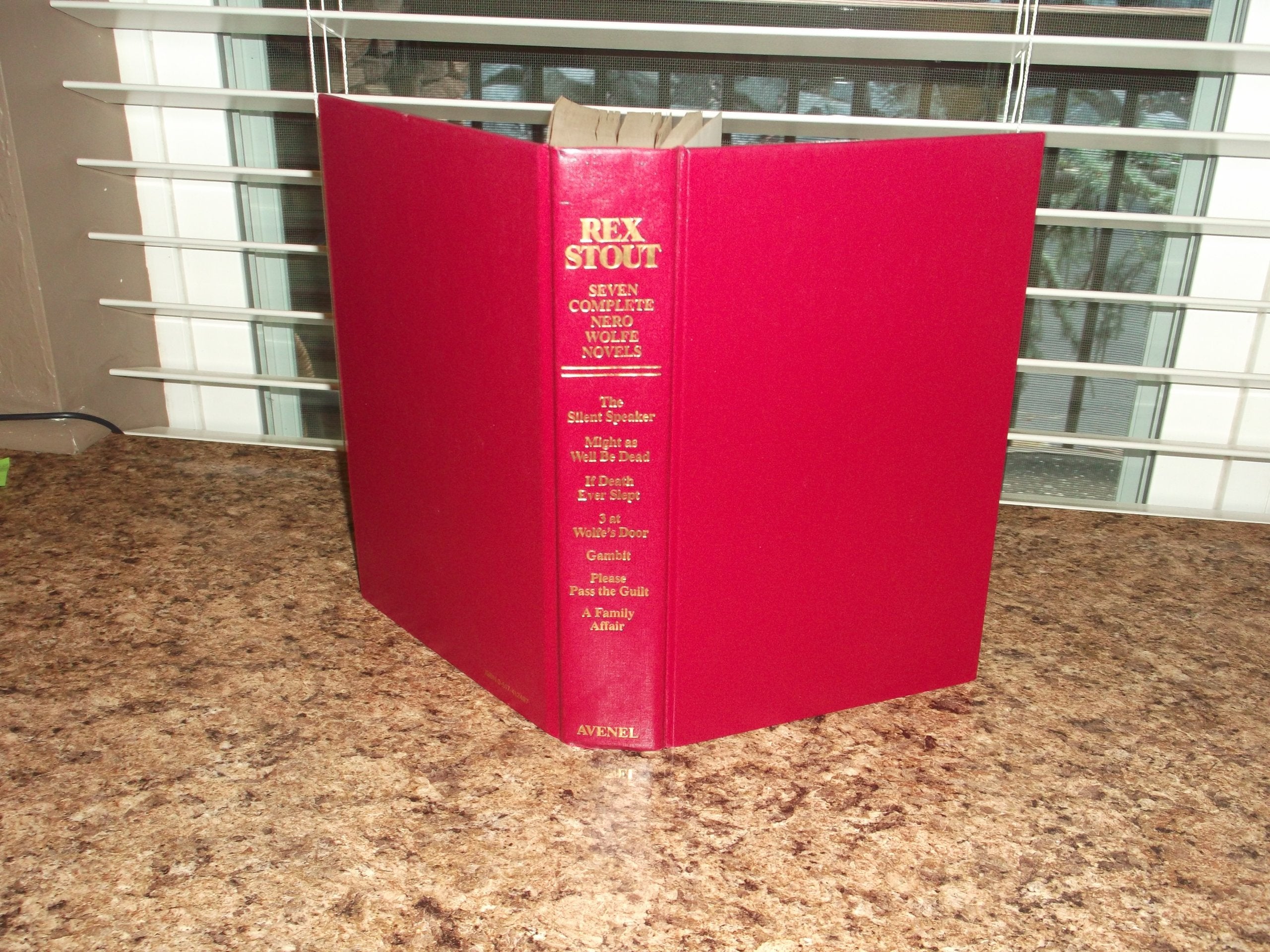 Seven Complete Nero Wolfe Novels (The Silent Speaker / Might as Well Be Dead / If Death Ever Slept / 3 at Wolfe's Door / Gambit ,Used