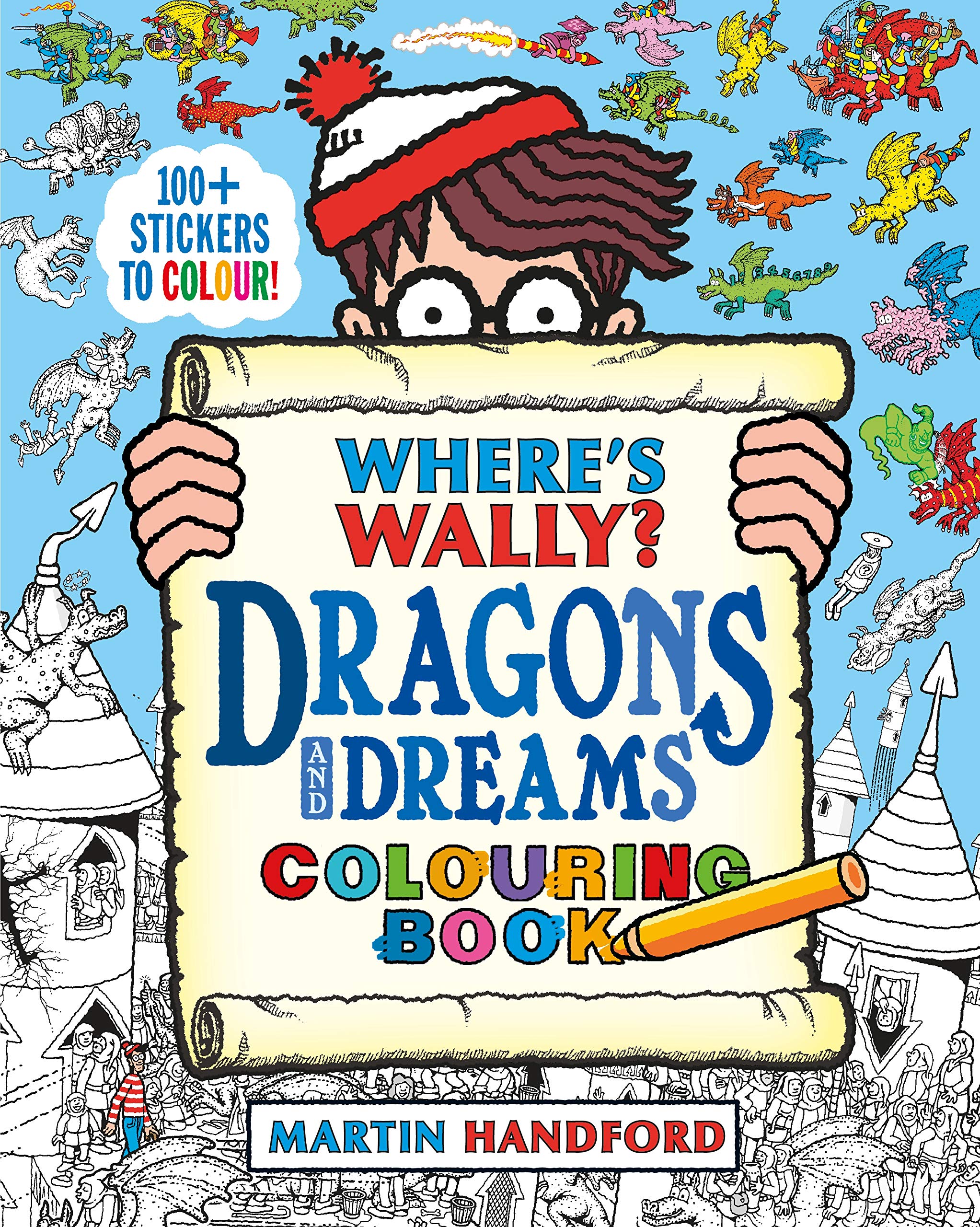 Where's Wally? Dragons and Dreams Colouring Book,Used