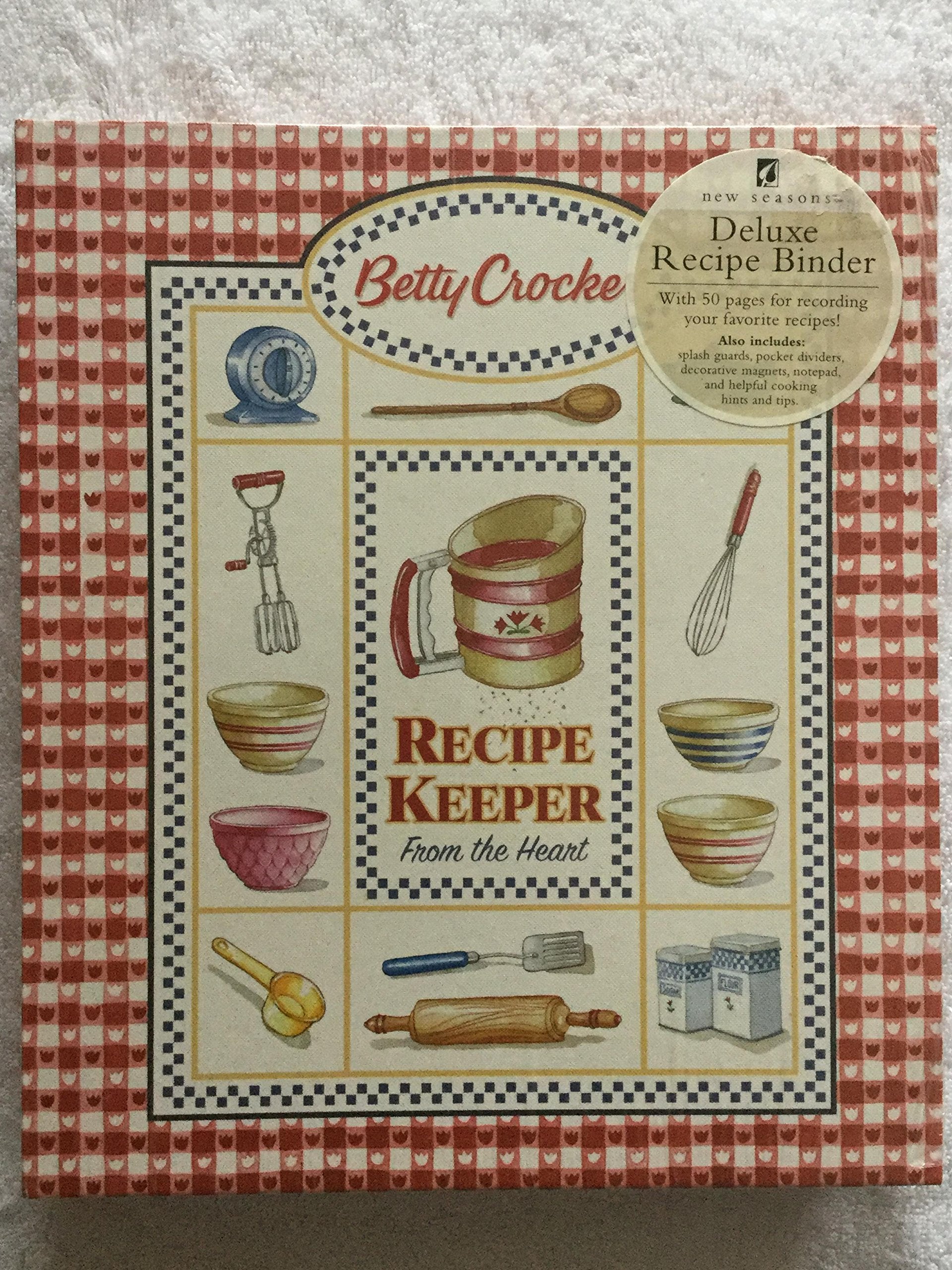Betty Crocker Recipe Keeper: From The Heart (Deluxe Recipe Binder),New