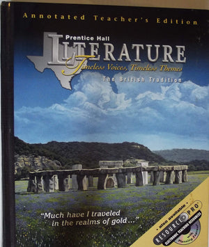 Prentice Hall Literature Timeless Voices, Timeless Themes The British Tradition Texas Collector's Ed,Used