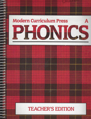Modern Curriculum Press Phonics Program, Level A, Teachers Editions-new