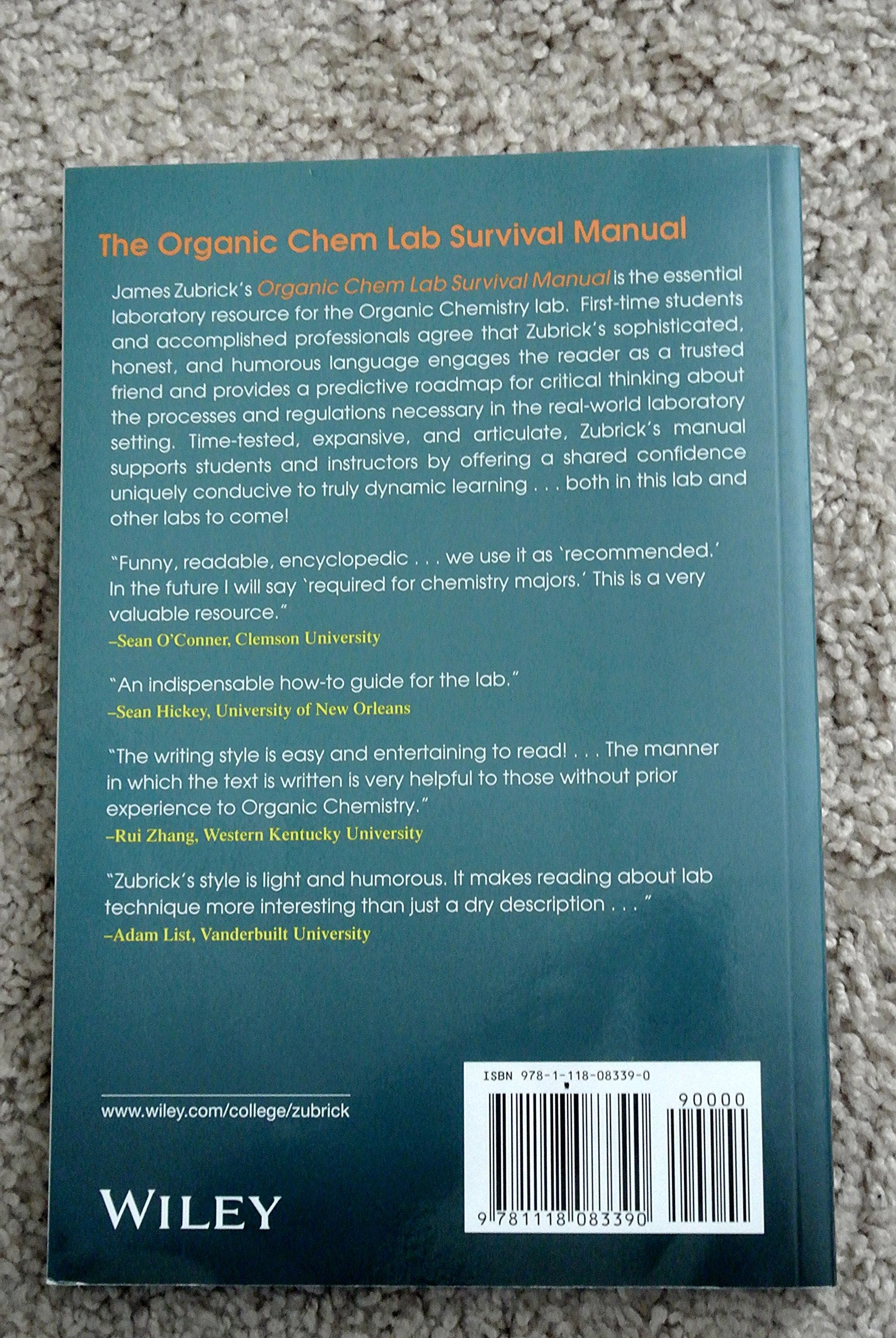 Org Chem Survival 9e LM,Used