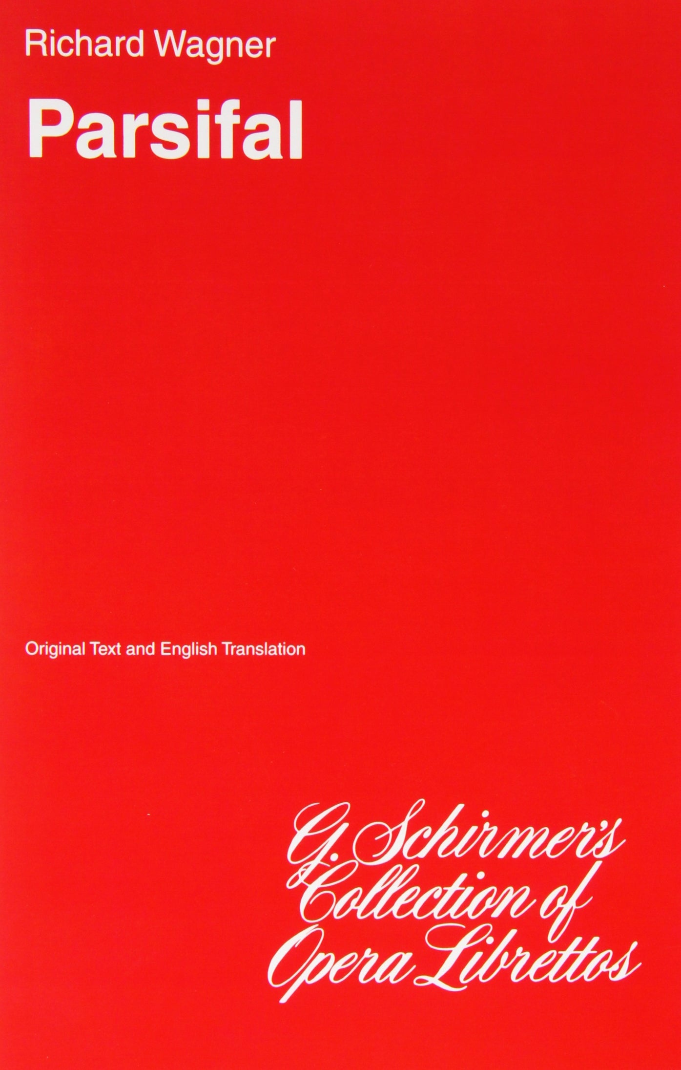 Parsifal: Libretto,Used