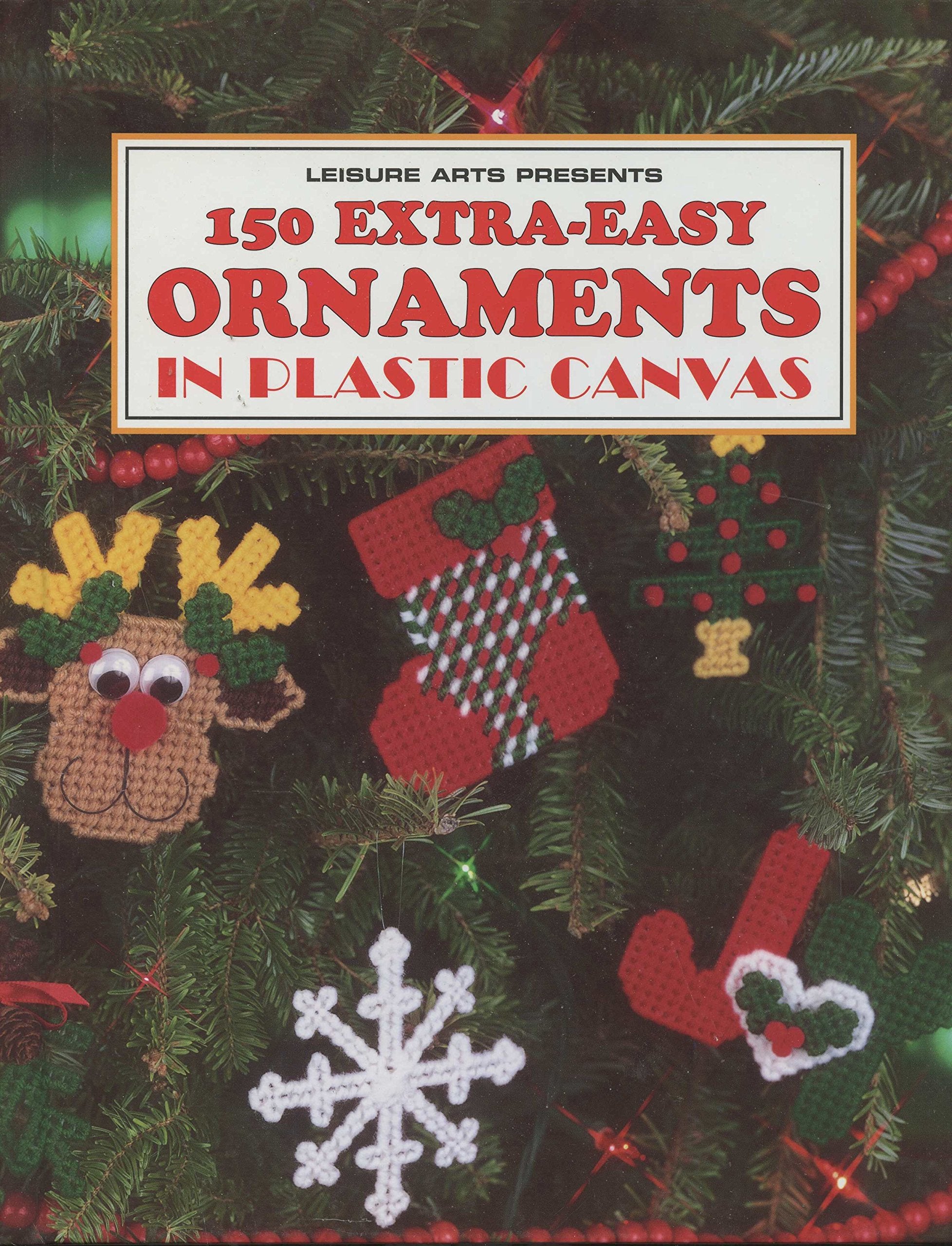 150 Extraeasy Ornaments In Plastic Canvas (Leisure Arts),New