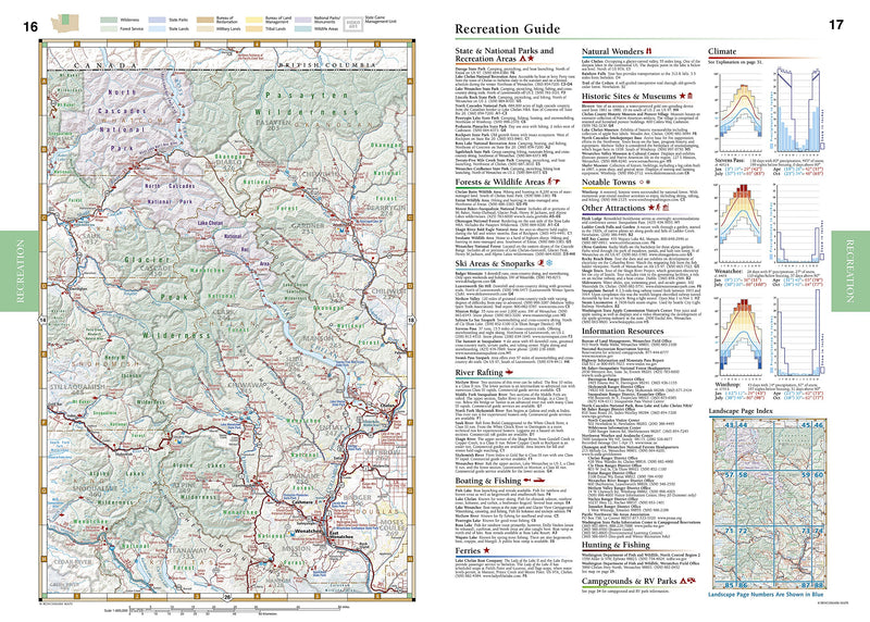 Washington Benchmark Road & Recreation Atlas,Used
