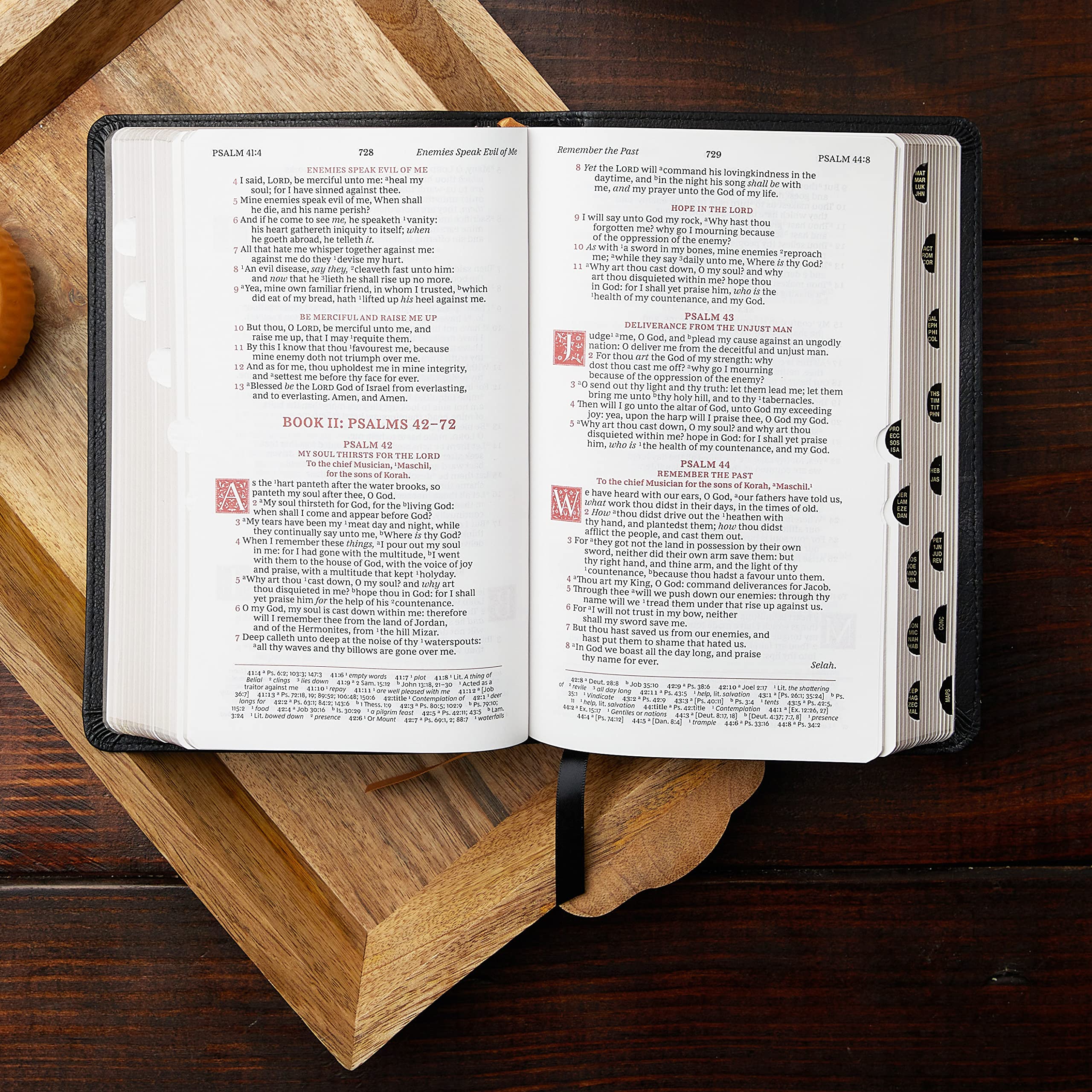 KJV, Personal Size Reference Bible, Sovereign Collection, Leathersoft, Purple, Red Letter, Thumb Indexed, Comfort Print: Holy Bi,Used