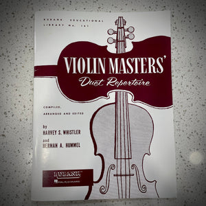 Violin Masters' Duet Repertoire: Violin Duet Collection  Unaccompanied (Rubank Educational Library),New