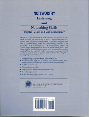 Noteworthy: Listening and Notetaking Skills,Used