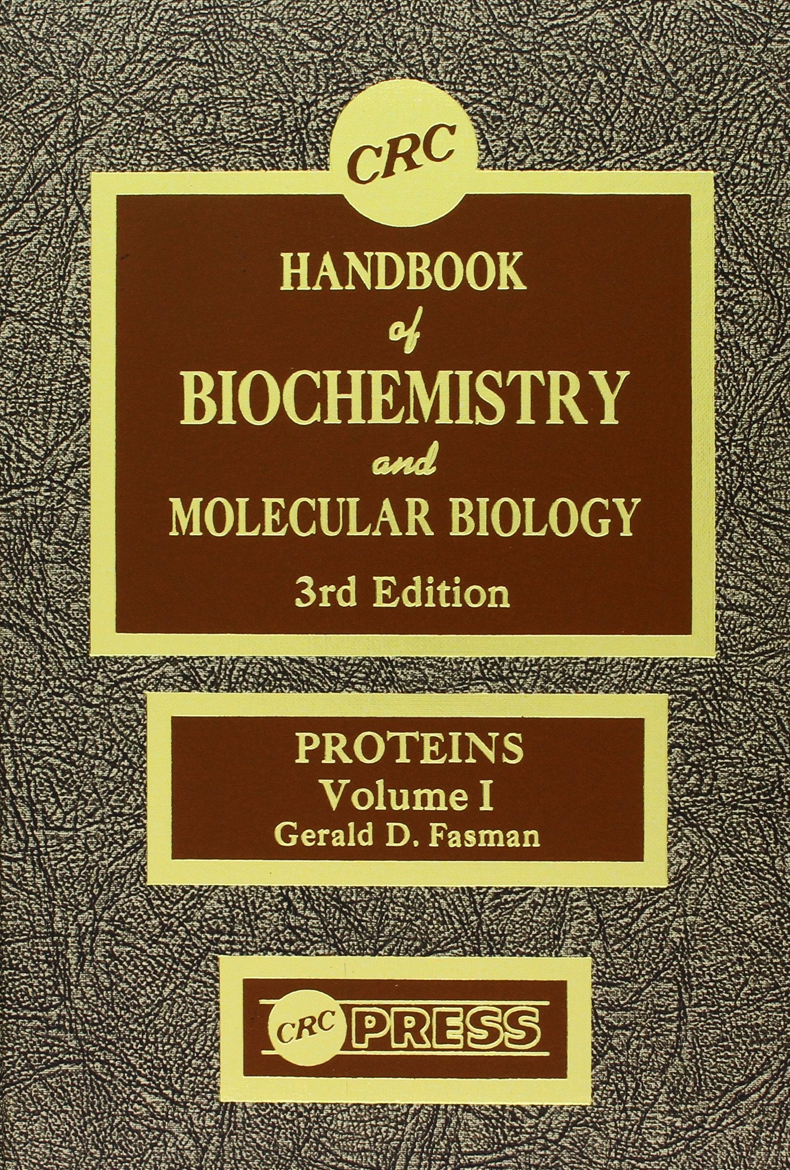 Handbook of Biochemistry: Section A Proteins, Volume I,Used