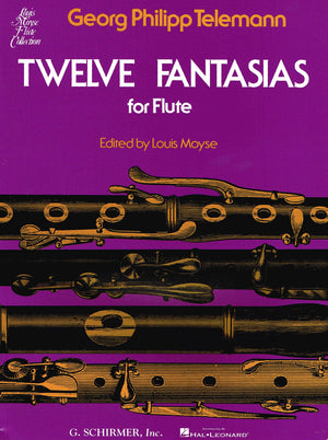 Twelve Fantasias for Solo Flute,Used