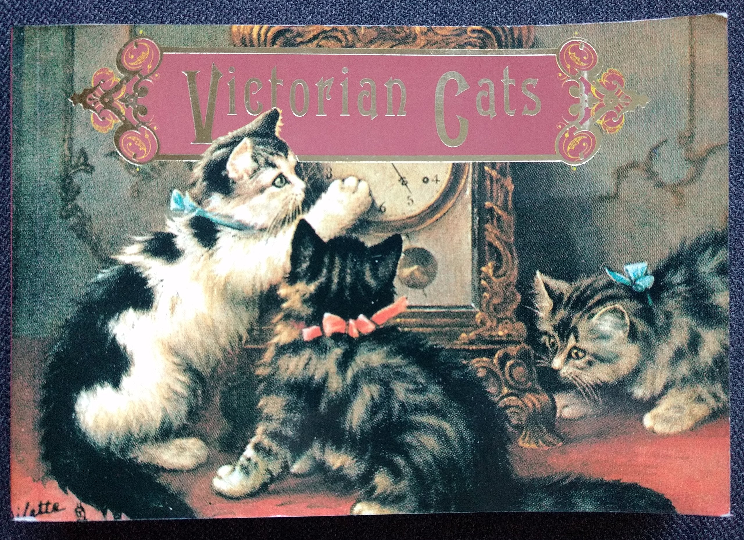 Victorian Cats: A Postcard Book,Used