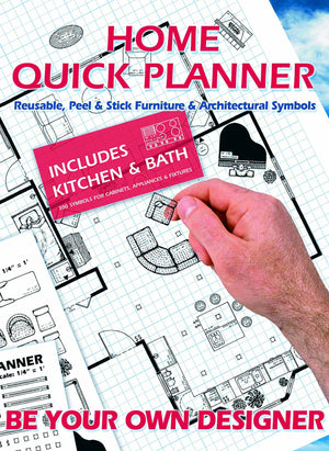Home Quick Planner: Reusable, Peel & Stick Furniture & Architectural Symbols,Used