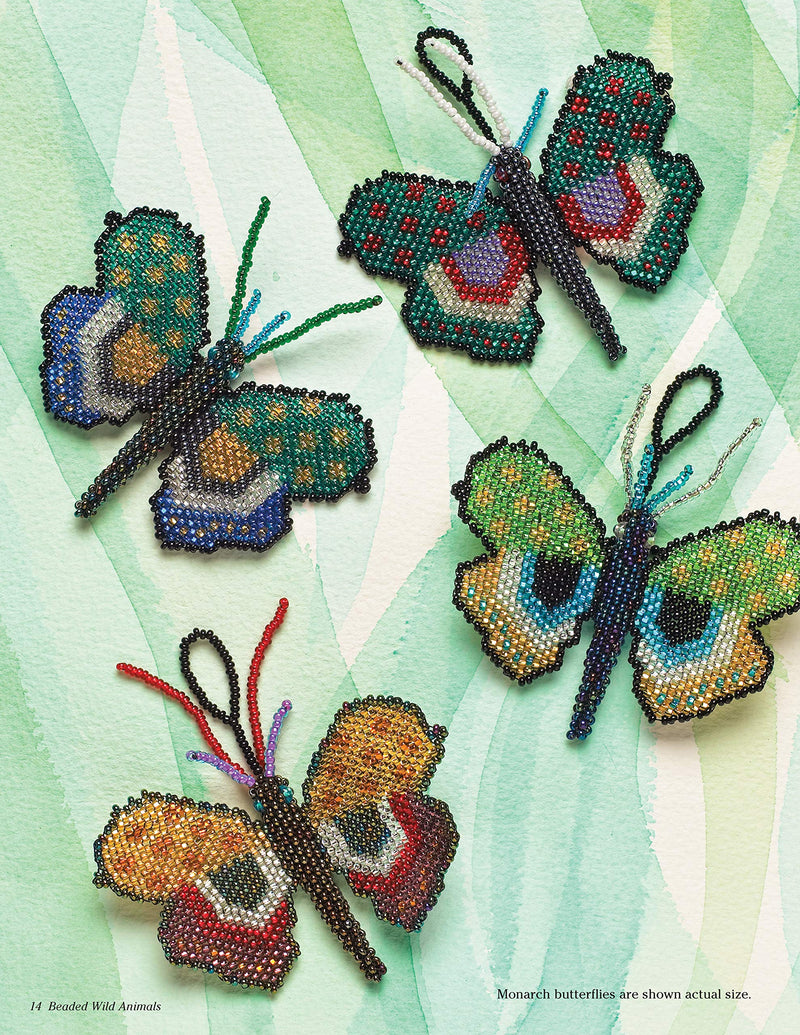 Beaded Wild Animals: Puffy Critters for Key Chains, Dangles, and Jewelry (Design Originals) 10 Projects include Butterflies, Hum,Used