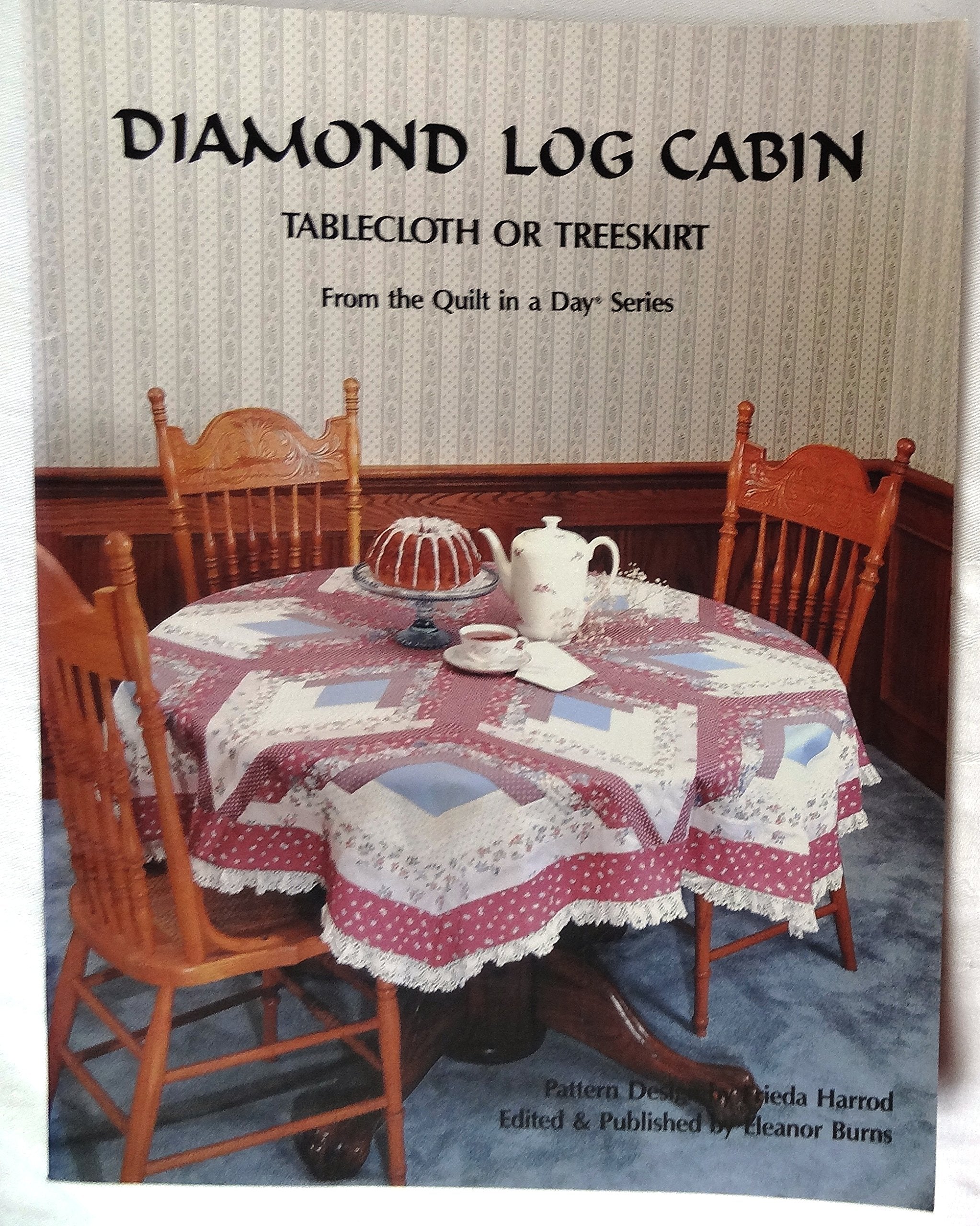 Diamond Log Cabin: Tablecloth or Treeskirt,Used