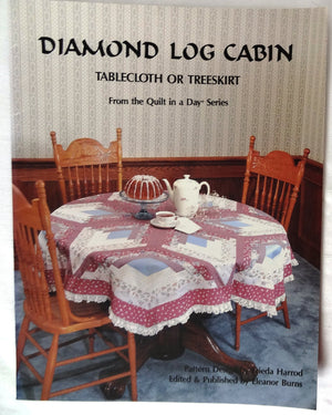 Diamond Log Cabin: Tablecloth or Treeskirt,Used