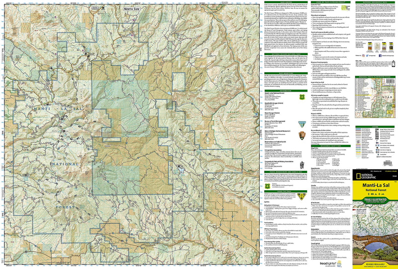 Mantila Sal National Forest Map (National Geographic Trails Illustrated Map, 703)