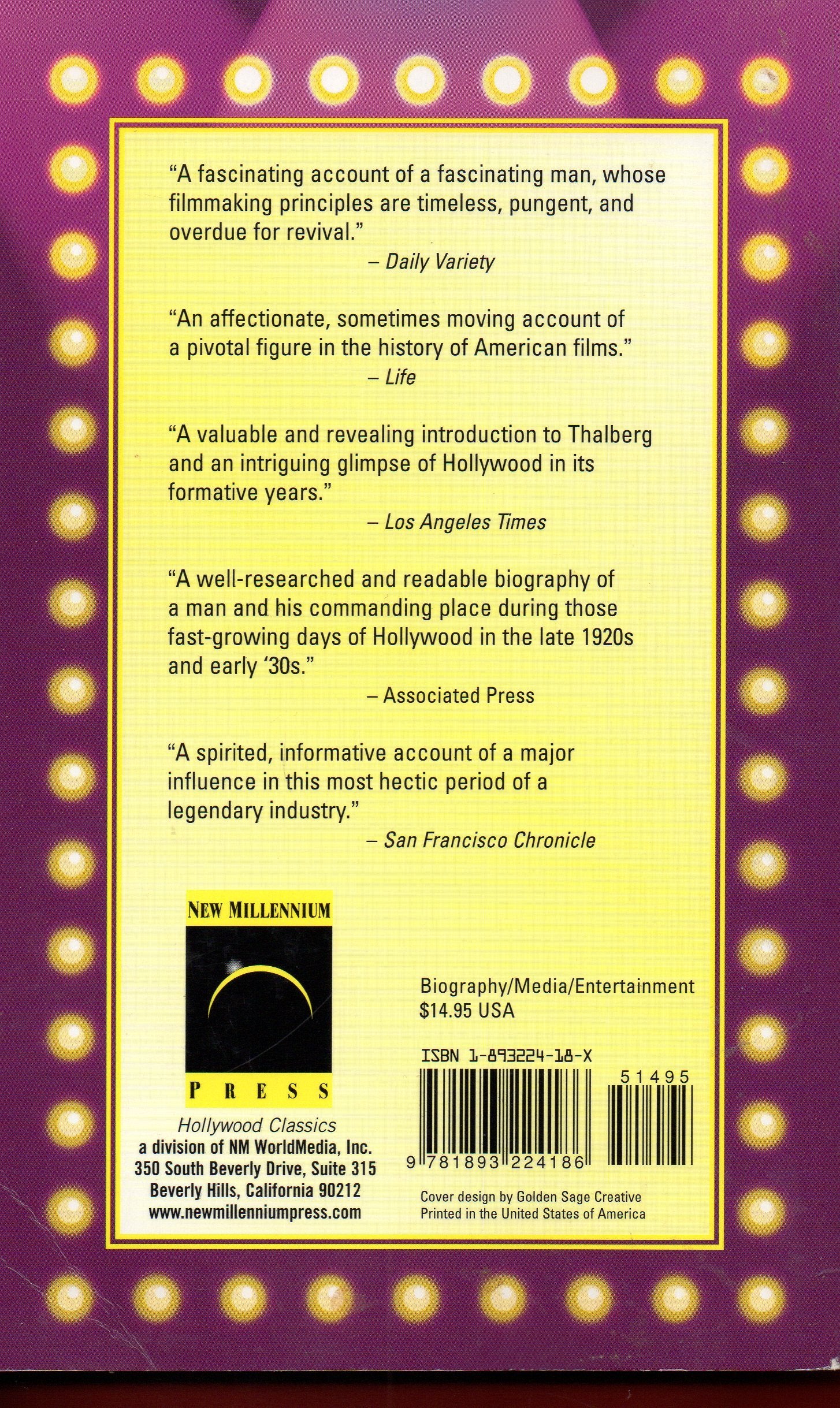 Thalberg: Life and Legend,Used
