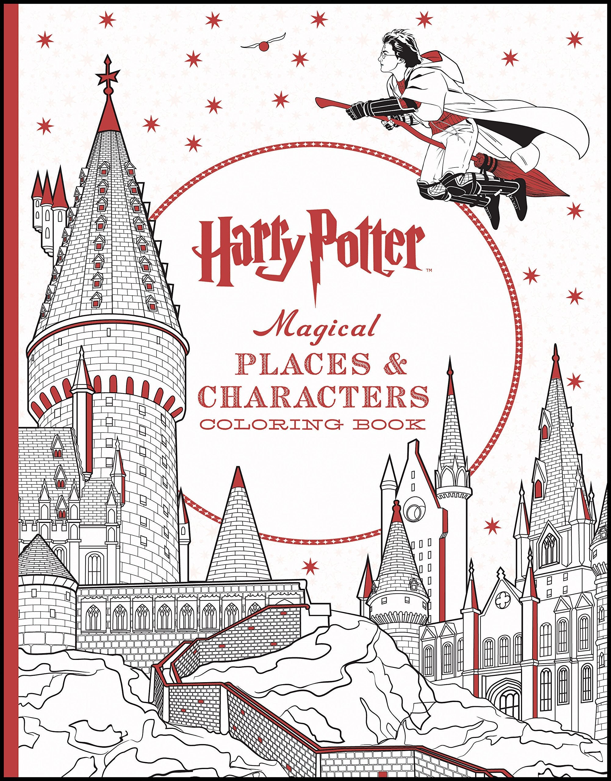 Harry Potter Magical Places & Characters Coloring Book,New