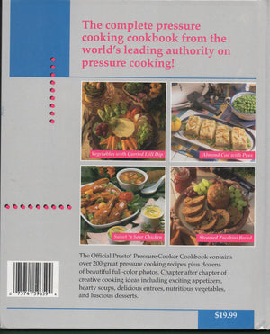 The Official Presto Pressure Cooker Cookbook,New