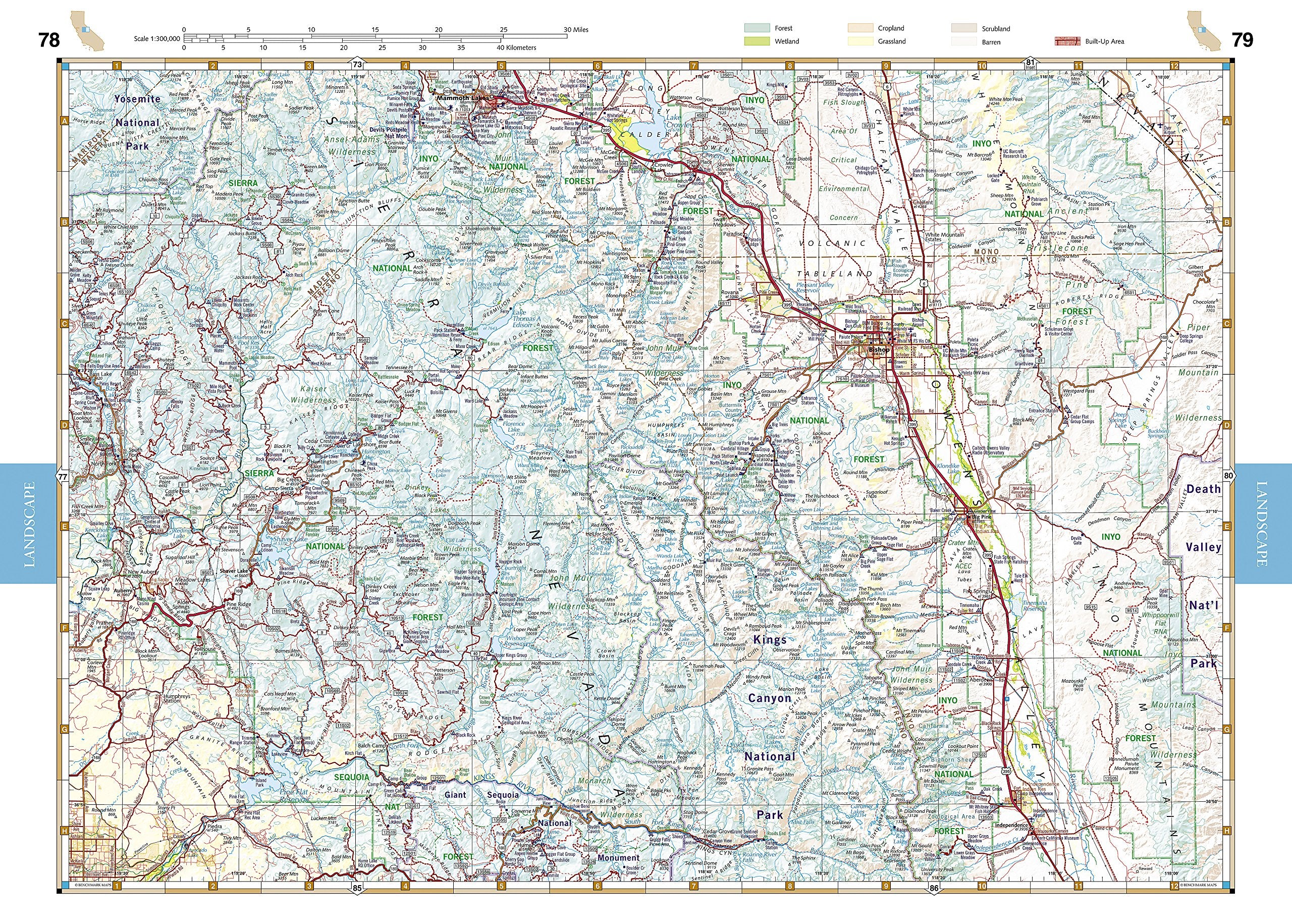 Benchmark California Road & Recreation Atlas-used