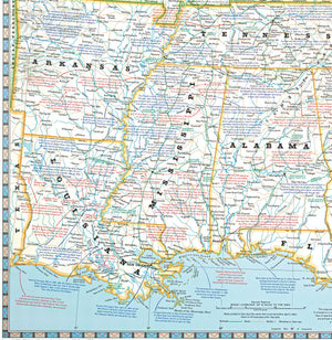 Battlefields of the Civil War Map,New