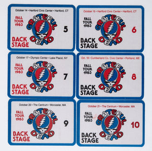 Robbie Taylor Backstage Passes (10/14/1983 - 10/21/1983) Bundle