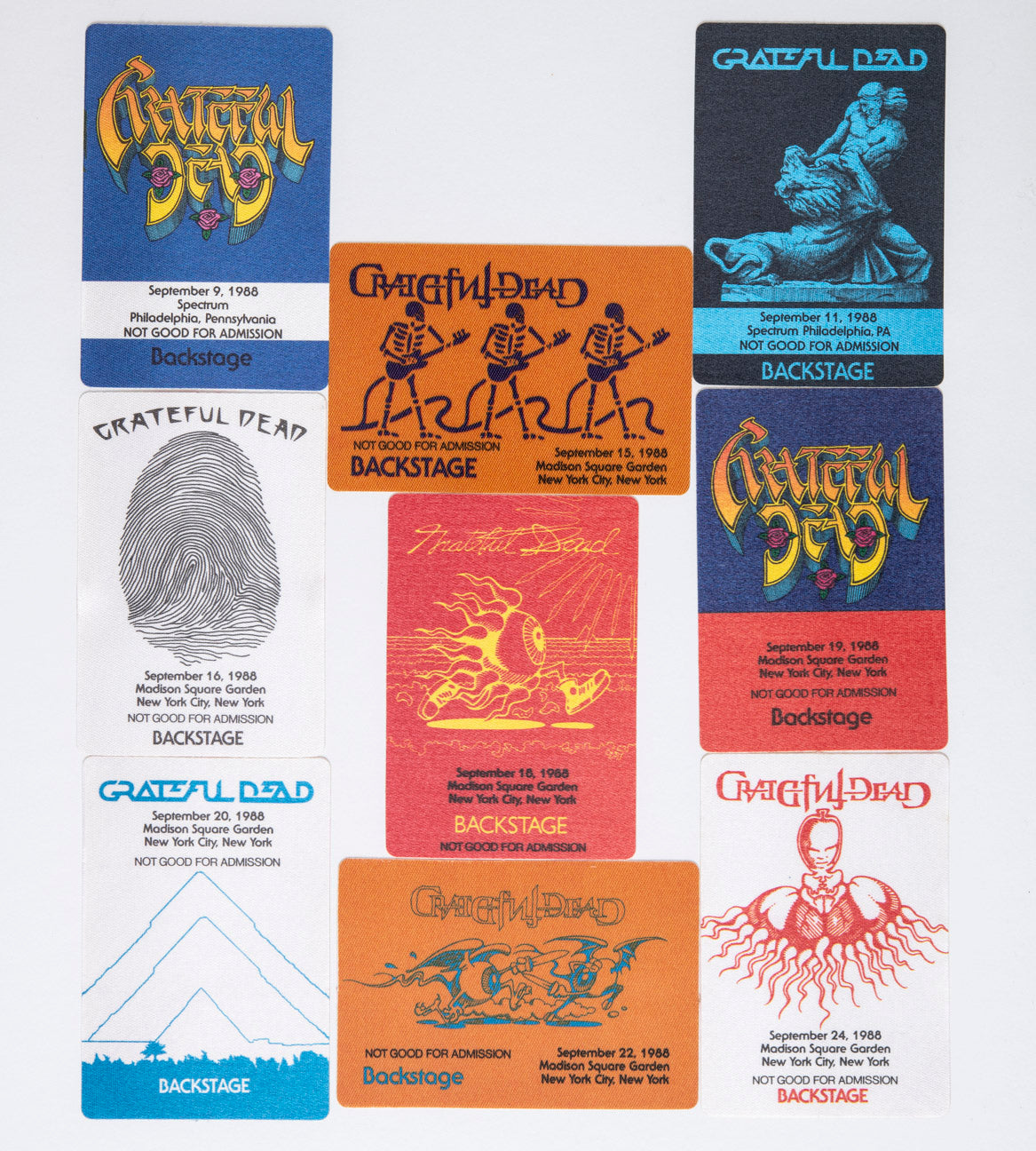 Robbie Taylor Backstage Passes (09/09/1988 - 09/24/1988) Bundle