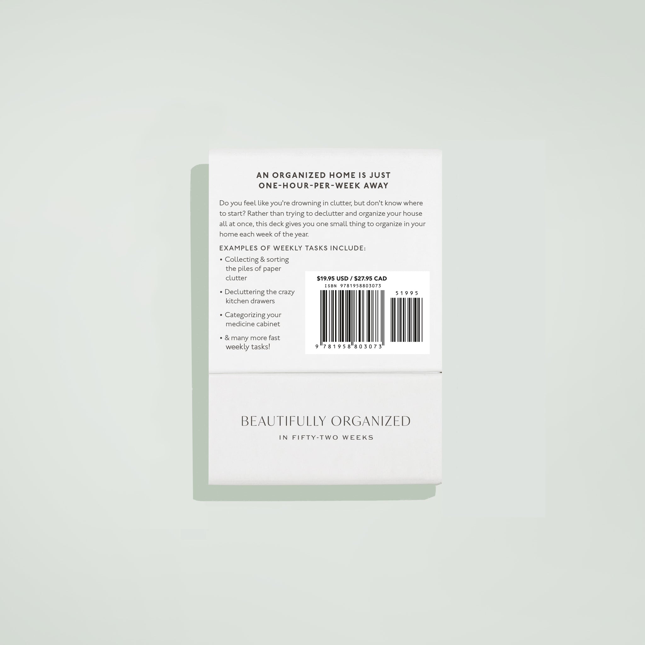 Beautifully Organized In 52 Weeks Card Deck
