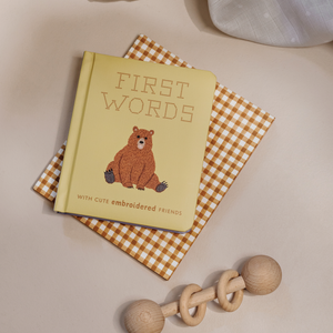 First Words with Cute Embroidered Friends