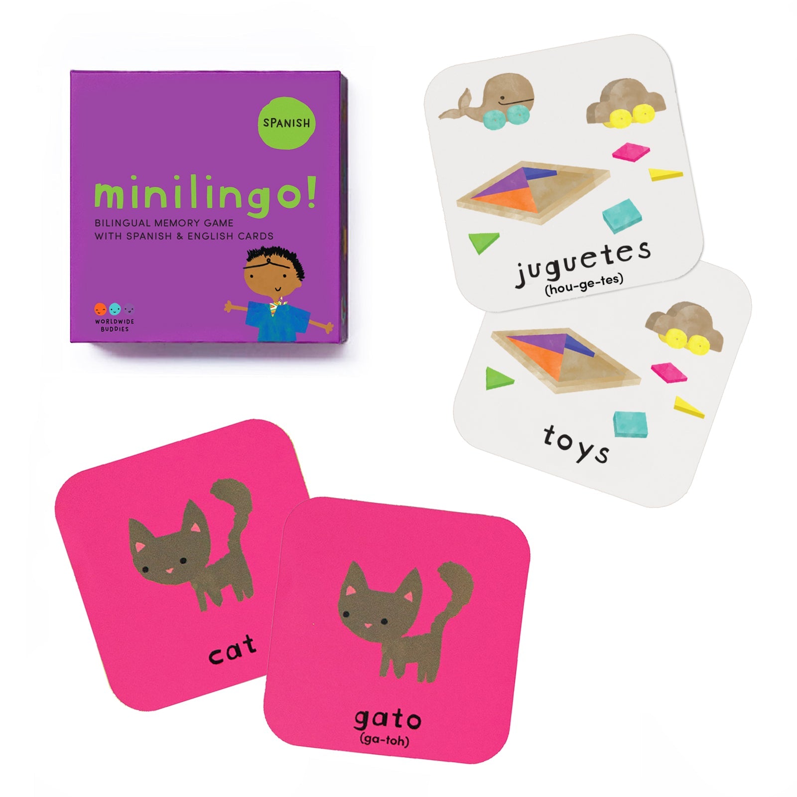 Minilingo, Spanish/English Flashcards
