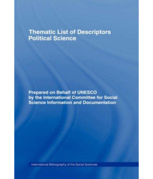 Thematic List of Descriptors - Political Science