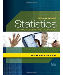 Statistics for Management and Economics, Abbreviated Edition (with Essential Textbook Resources Printed Access Card)