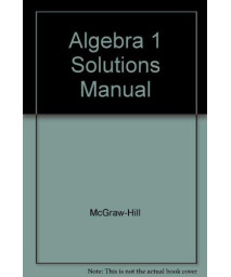 Algebra 1 Solutions Manual