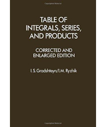 Table of Integrals, Series and Products, Corrected and Enlarged Edition (English and Russian Edition)