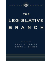 Institutions of American Democracy: The Legislative Branch