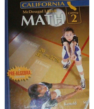 McDougal Littell Middle School Math California: Student Edition Course 2 2008