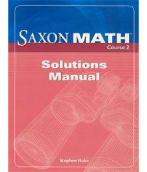 Saxon Math Course 2 Solution Manual